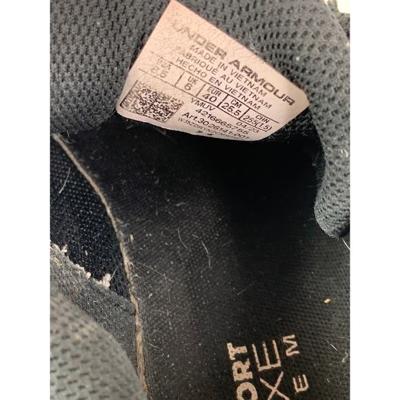 Under Armour HOVR Intake 6 Women's Running Trainer Shoe Black/White Size 8.5 - Picture 8 of 8